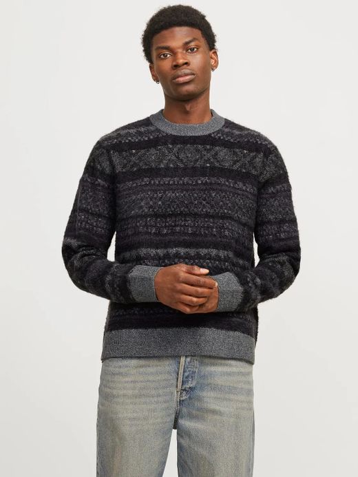 Jersey de cuello redondo cenefas Jack & Jones Iron Gate