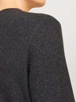 Jersey de cuello redondo con punto ondulado Jack & Jones Dark Grey