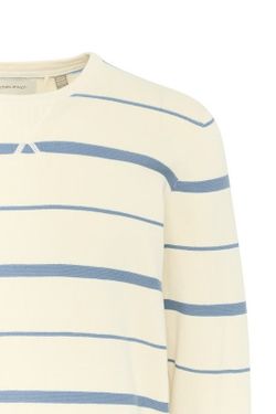 Jersey de cuello redondo con rayas monocolor Blend Of America Sand
