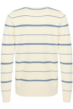 Jersey de cuello redondo con rayas monocolor Blend Of America Sand