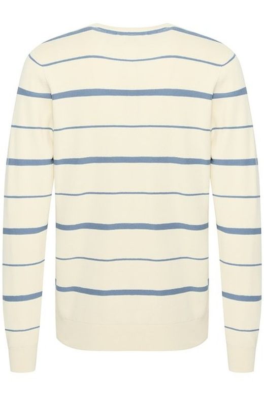 Jersey de cuello redondo con rayas monocolor Blend Of America Sand