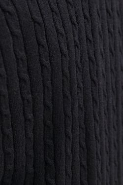 Jersey de cuello redondo con trenzas Jack & Jones Black