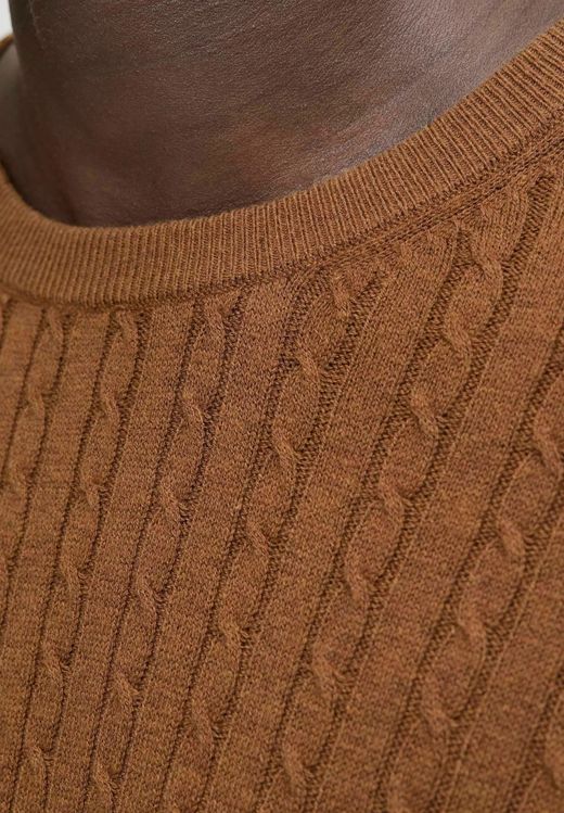 Jersey de cuello redondo con trenzas Jack & Jones Monks Robe