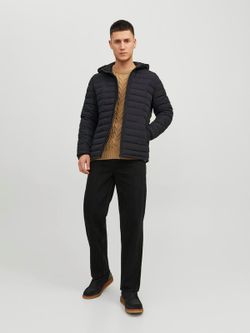 Jersey de cuello redondo con trenzas Jack & Jones Nugget Gold
