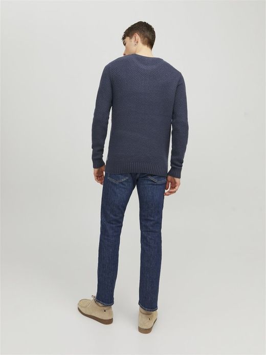 Jersey de cuello redondo con trenzas Jack & Jones Sky Captain