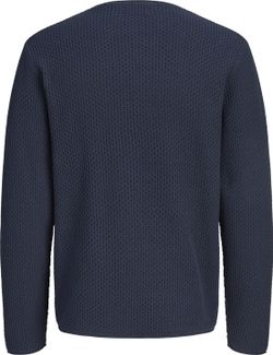Jersey de cuello redondo de punto ondulado Jack & Jones Dark Navy