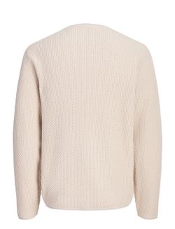 Jersey de cuello redondo de punto ondulado Jack & Jones Silver Lining
