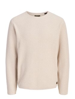 Jersey de cuello redondo de punto ondulado Jack & Jones Silver Lining