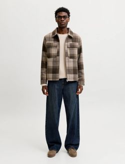Jersey de cuello redondo de punto ondulado Jack & Jones Silver Lining