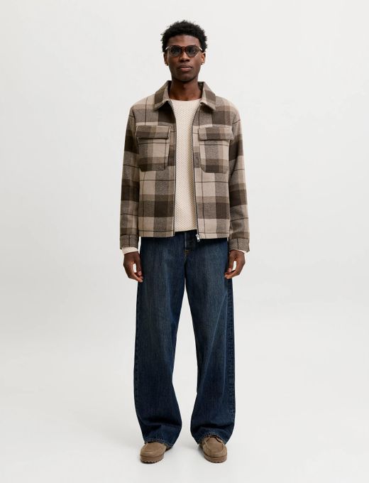 Jersey de cuello redondo de punto ondulado Jack & Jones Silver Lining