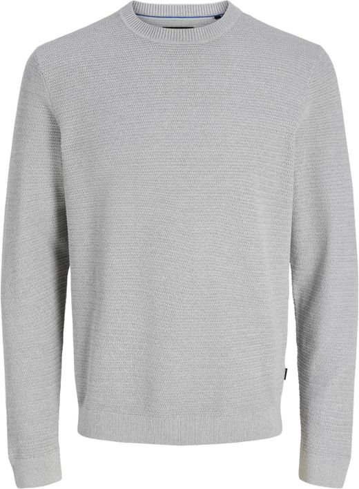 Jersey de cuello redondo jaspeado Jack & Jones Light Grey Mela