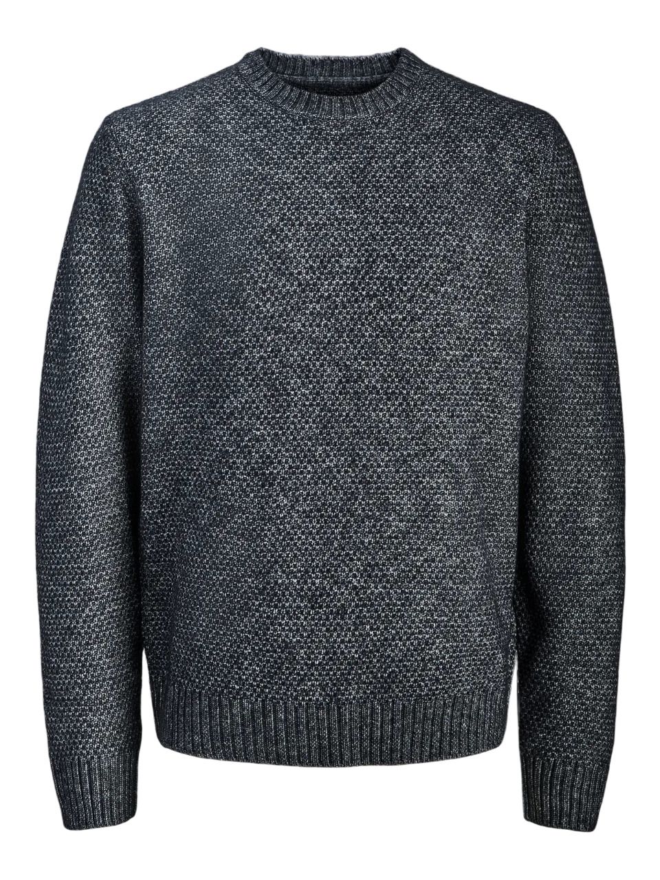 Jersey de cuello redondo jaspeado Jack & Jones Night Sky 4XL