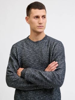 Jersey de cuello redondo jaspeado Jack & Jones Night Sky