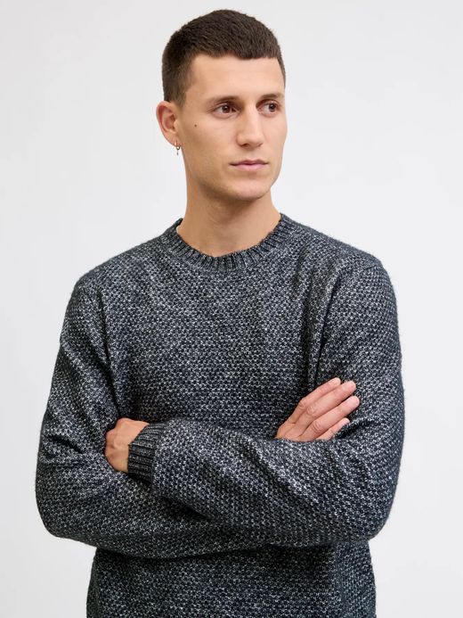 Jersey de cuello redondo jaspeado Jack & Jones Night Sky