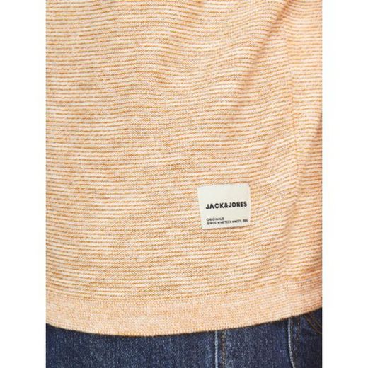 Jersey de cuello redondo jaspeado Jack & Jones Sun Orange
