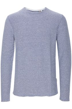 Jersey de cuello redondo micro rayas jaspeadas Blend Of America Dress Blue