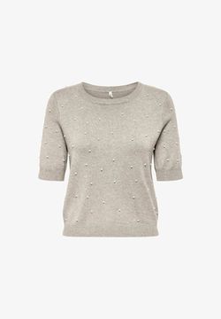 Jersey de cuello redondo perlas Only Pumice Stone