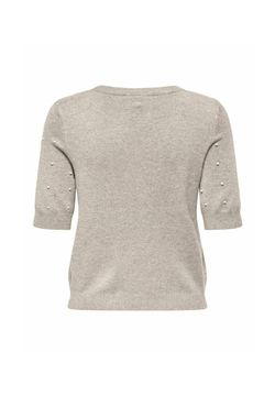 Jersey de cuello redondo perlas Only Pumice Stone