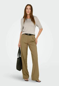 Jersey de cuello redondo perlas Only Pumice Stone