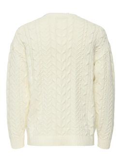 Jersey de cuello redondo rayas Jack & Jones Buttercream