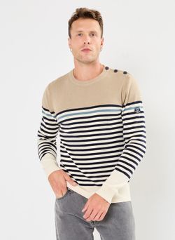 Jersey de cuello redondo rayas marineras Jack & Jones Buttercream