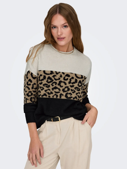 Jersey de cuello redondo tricolor Only Moonbean
