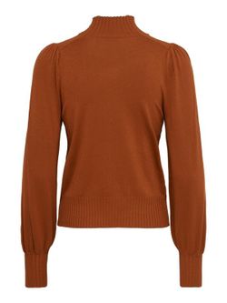 Only Ginger Bread Half Neck Puff Sleeve Jumper