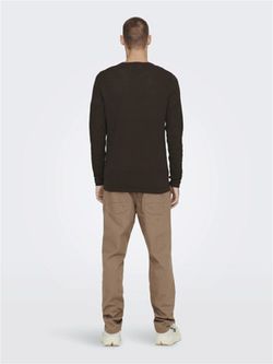 Jersey de punto granulado Only & Sons Brown