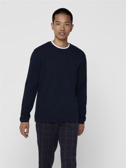 Jersey de punto granulado Only & Sons Dress Blue