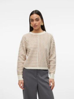 Jersey de rayas bicolor Vero Moda Birch