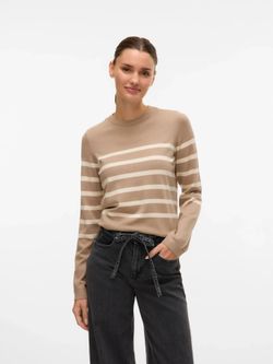 Jersey de rayas monocolor Vero Moda Silver Mink