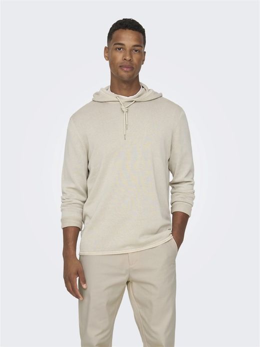 Jersey fino con capucha Only & Sons Silver Birch