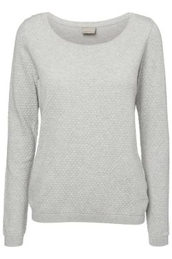 Jersey fino de punto geométrico Vero Moda Light Grey Mela