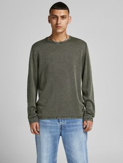 Jersey fino desgastado Jack & Jones Dusty Olive