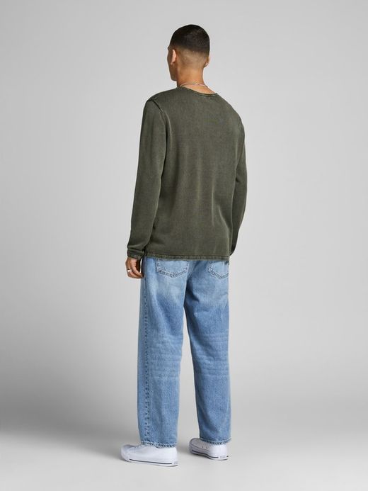 Jersey fino desgastado Jack & Jones Dusty Olive