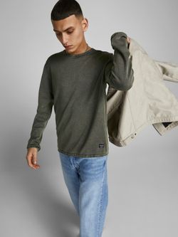 Jersey fino desgastado Jack & Jones Dusty Olive
