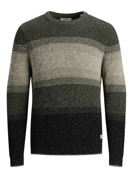 Jersey jaspeado con rayas anchas Jack & Jones Forest Night