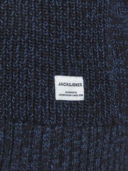 Jersey jaspeado con rayas anchas Jack & Jones Navy Blazer
