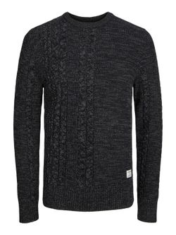 Jersey jaspeado con trenzas Jack & Jones Asphalt