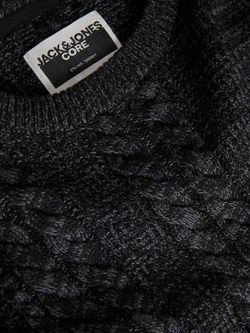 Jersey jaspeado con trenzas Jack & Jones Asphalt