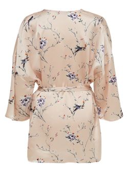 Only Peach Whip Floral Print Kimono