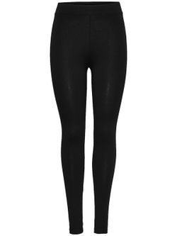Basic elastic leggings Only Black