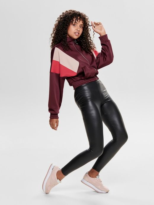 Legging basic in similpelle Only Black