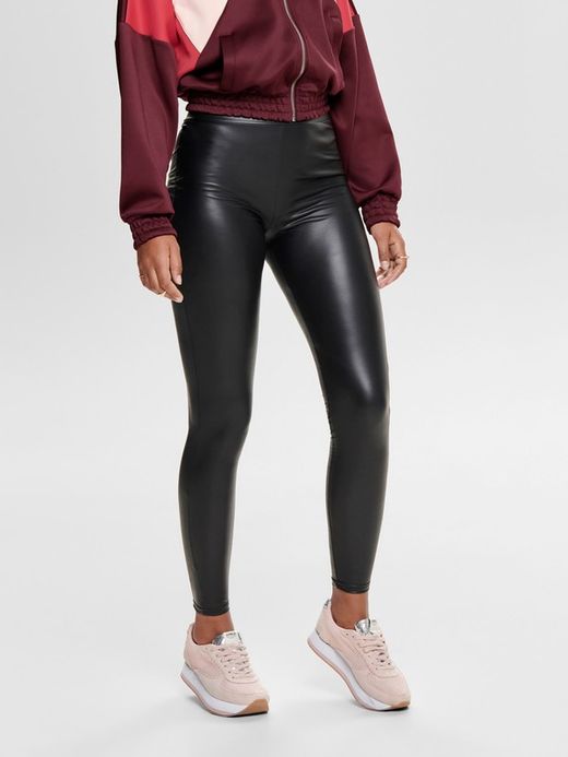 Legging basic in similpelle Only Black