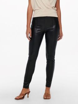 Legging polipiel con repuntes Only Black