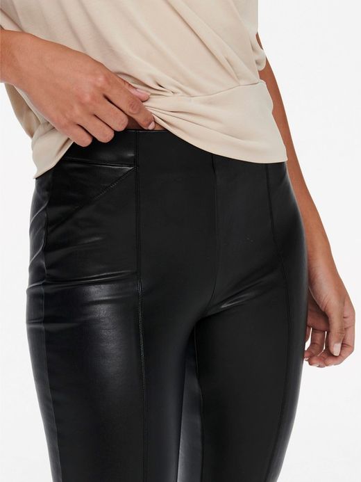 Legging polipiel con repuntes Only Black