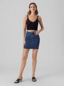 Mini falda tejana 5 bolsillos Vero Moda Medium Blue