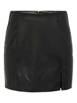 Minifalda polipiel Only Black