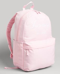 Mochila básica con letras branding Superdry Coral