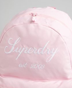Mochila básica con letras branding Superdry Coral